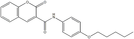 2-oxo-N-[4-(pentyloxy)phenyl]-2H-chromene-3-carboxamide Struktur