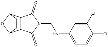 4-[(3,4-dichloroanilino)methyl]-10-oxa-4-azatricyclo[5.2.1.0~2,6~]decane-3,5-dione Struktur