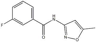 3-fluoro-N-(5-methyl-3-isoxazolyl)benzamide Struktur