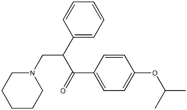 1-(4-isopropoxyphenyl)-2-phenyl-3-(1-piperidinyl)-1-propanone Struktur