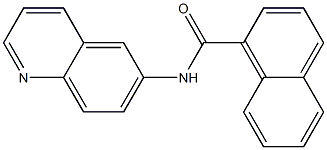 N-quinolin-6-ylnaphthalene-1-carboxamide Struktur