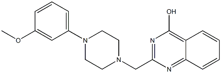 2-{[4-(3-methoxyphenyl)-1-piperazinyl]methyl}-4-quinazolinol Struktur