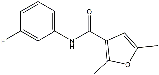 N-(3-fluorophenyl)-2,5-dimethyl-3-furamide Struktur