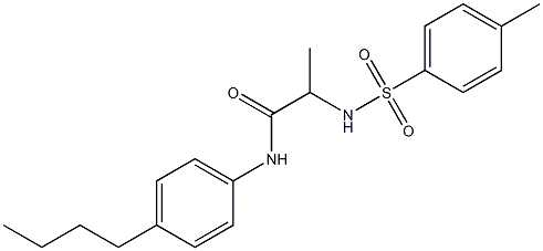 N-(4-butylphenyl)-2-{[(4-methylphenyl)sulfonyl]amino}propanamide Struktur