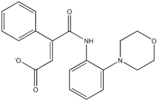 4-[2-(4-morpholinyl)anilino]-4-oxo-3-phenyl-2-butenoate Struktur