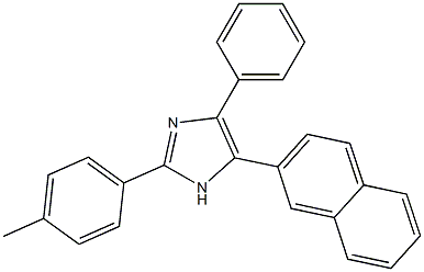 2-(4-methylphenyl)-5-(2-naphthyl)-4-phenyl-1H-imidazole Struktur