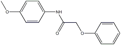 N-(4-methoxyphenyl)-2-phenoxyacetamide Struktur