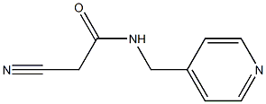 2-cyano-N-(4-pyridinylmethyl)acetamide Struktur