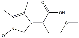 2-(4,5-dimethyl-3-oxido-1H-imidazol-1-yl)-4-(methylsulfanyl)butanoic acid Struktur