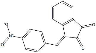 3-{4-nitrobenzylidene}-1H-indene-1,2(3H)-dione Struktur