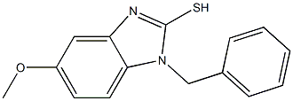 1-benzyl-5-methoxy-1H-benzimidazole-2-thiol Struktur