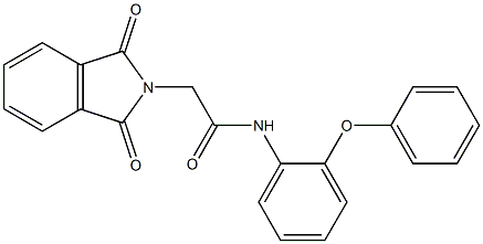 2-(1,3-dioxo-1,3-dihydro-2H-isoindol-2-yl)-N-(2-phenoxyphenyl)acetamide Struktur