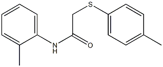 N-(2-methylphenyl)-2-[(4-methylphenyl)sulfanyl]acetamide Struktur