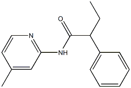 N-(4-methyl-2-pyridinyl)-2-phenylbutanamide Struktur