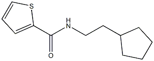 N-(2-cyclopentylethyl)-2-thiophenecarboxamide Struktur