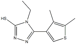 5-(4,5-dimethyl-3-thienyl)-4-ethyl-4H-1,2,4-triazole-3-thiol Struktur