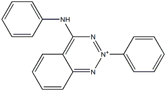 4-anilino-2-phenyl-1,2,3-benzotriazin-2-ium Struktur