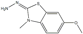 6-methoxy-3-methyl-1,3-benzothiazol-2(3H)-one hydrazone Struktur