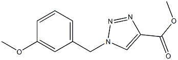 methyl 1-(3-methoxybenzyl)-1H-1,2,3-triazole-4-carboxylate Struktur