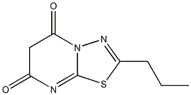 2-propyl-5H-[1,3,4]thiadiazolo[3,2-a]pyrimidine-5,7(6H)-dione Struktur