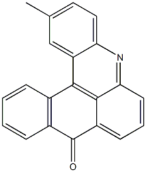 2-methyl-9H-naphtho[3,2,1-kl]acridin-9-one Struktur