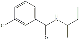 3-chloro-N-(1-methylpropyl)benzamide Struktur