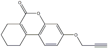 3-(2-propynyloxy)-7,8,9,10-tetrahydro-6H-benzo[c]chromen-6-one Struktur