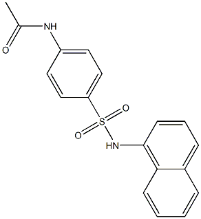 N-{4-[(1-naphthylamino)sulfonyl]phenyl}acetamide Struktur