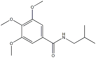 N-isobutyl-3,4,5-trimethoxybenzamide Struktur