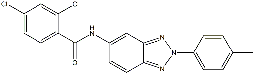 2,4-dichloro-N-[2-(4-methylphenyl)-2H-1,2,3-benzotriazol-5-yl]benzamide Struktur