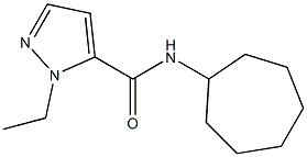 N-cycloheptyl-1-ethyl-1H-pyrazole-5-carboxamide Struktur