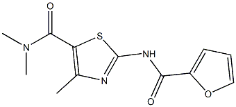 2-(2-furoylamino)-N,N,4-trimethyl-1,3-thiazole-5-carboxamide Struktur