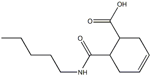 6-[(pentylamino)carbonyl]-3-cyclohexene-1-carboxylic acid Struktur