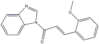 (E)-1-(1H-benzimidazol-1-yl)-3-(2-methoxyphenyl)-2-propen-1-one Struktur