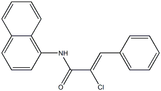 (Z)-2-chloro-N-(1-naphthyl)-3-phenyl-2-propenamide Struktur