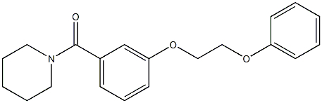 [3-(2-phenoxyethoxy)phenyl](1-piperidinyl)methanone Struktur