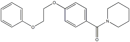 [4-(2-phenoxyethoxy)phenyl](1-piperidinyl)methanone Struktur