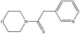 1-(4-morpholinyl)-2-(3-pyridinyl)-1-ethanethione Struktur