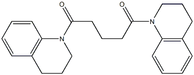 1,5-di[3,4-dihydro-1(2H)-quinolinyl]-1,5-pentanedione Struktur