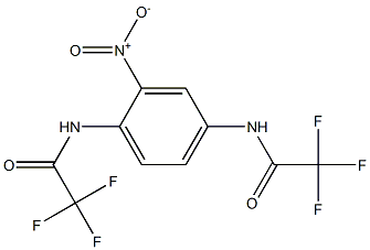 2,2,2-trifluoro-N-{2-nitro-4-[(2,2,2-trifluoroacetyl)amino]phenyl}acetamide Struktur