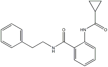 2-[(cyclopropylcarbonyl)amino]-N-phenethylbenzamide Struktur