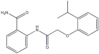 2-{[2-(2-isopropylphenoxy)acetyl]amino}benzamide Struktur