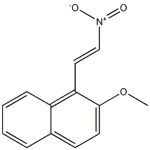 methyl 1-[(E)-2-nitroethenyl]-2-naphthyl ether Struktur