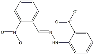 2-nitrobenzaldehyde N-(2-nitrophenyl)hydrazone Struktur