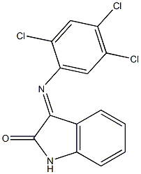 3-[(2,4,5-trichlorophenyl)imino]-1H-indol-2-one Struktur