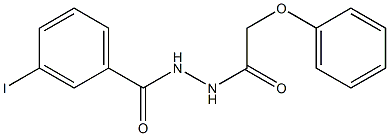 3-iodo-N'-(2-phenoxyacetyl)benzohydrazide Struktur