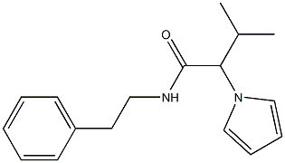 3-methyl-N-phenethyl-2-(1H-pyrrol-1-yl)butanamide Struktur