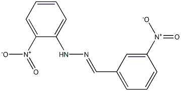 3-nitrobenzaldehyde N-(2-nitrophenyl)hydrazone Struktur