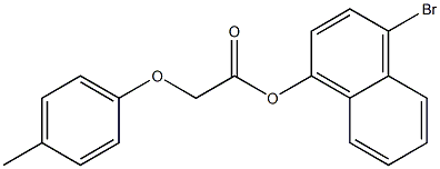 4-bromo-1-naphthyl 2-(4-methylphenoxy)acetate Struktur