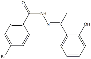 4-bromo-N'-[(E)-1-(2-hydroxyphenyl)ethylidene]benzohydrazide Struktur